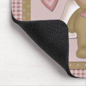 Jezus houdt van me teddybeer engel mousepad muismat (Hoek)