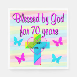 JEZUS HOUDT VAN MIJ 70E VERJAARDAG SERVET
