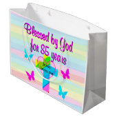 JEZUS HOUDT VAN MIJ 85E VERJAARDAG CADEAU TAS GROOT CADEAUZAKJE (Achterkant Gekanteld)