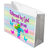 JEZUS HOUDT VAN MIJ 85E VERJAARDAG CADEAU TAS GROOT CADEAUZAKJE (Voorkant Gekanteld)