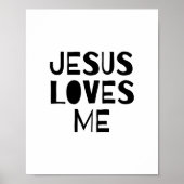 Jezus houdt van mij, Bijbelversie, Schrift Poster (Voorkant)