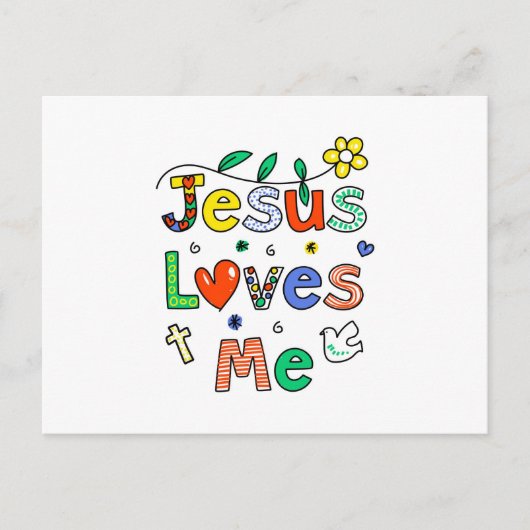 Jezus houdt van mij briefkaart (Voorkant)