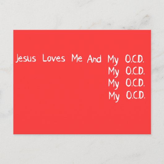 Jezus houdt van mij briefkaart (Voorkant)