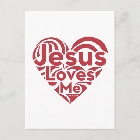 Jezus houdt van mij briefkaart (Voorkant)