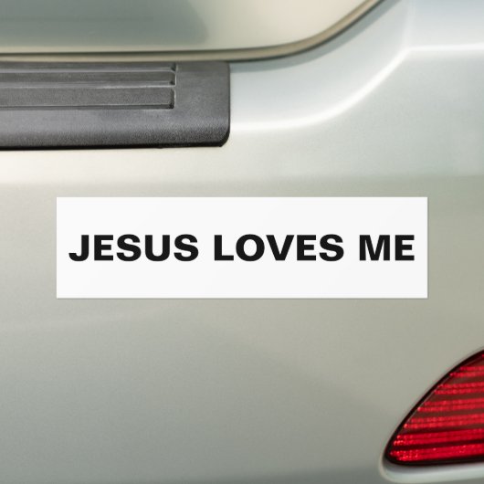 "Jezus houdt van mij" Bumpersticker (Op auto)