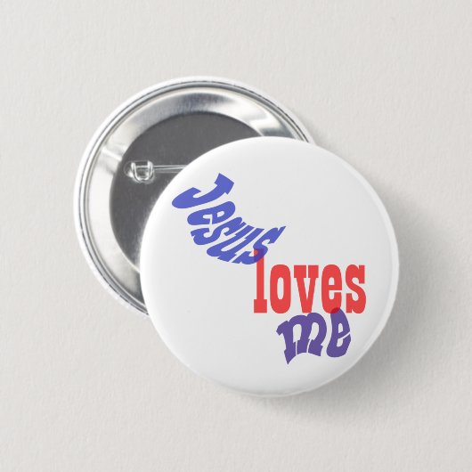 Jezus houdt van mij Button (Voorkant /achterkant)