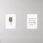Jezus houdt van mij Christelijke jongen met bijbel Muurkunst Sets (Voorkant)