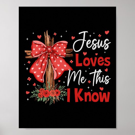 Jezus Houdt Van Mij Dat Weet Ik God Religieus Chri Poster (Voorkant)