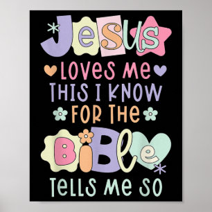 Jezus houdt van mij Dit Ik ken vrouwen Ik hou van Poster