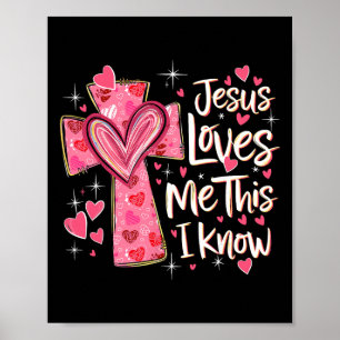 Jezus Houdt Van Mij Dit Weet Ik God Religieus Chri Poster