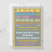 Jezus houdt van mij Doop/Uitnodiging tot doop Kaart (Voorkant)