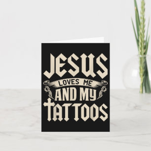 Jezus houdt van mij en mijn Tattoos Inkt Tattoo & Kaart