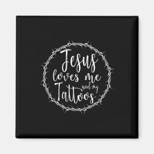 Jezus houdt van mij en mijn Tattoos voor getatoeëe Magneet