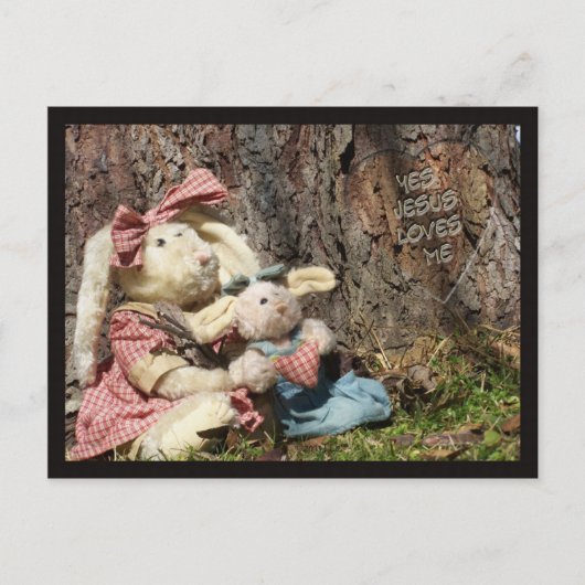 Jezus houdt van mij feestdagenkaart (Voorkant)