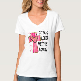 Jezus houdt van mij, ik ken de Valentijnsdag T-shirt