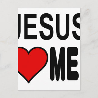 Jezus houdt van mij Jezus geschenken Briefkaart