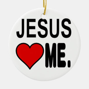 Jezus houdt van mij Jezus geschenken Keramisch Ornament