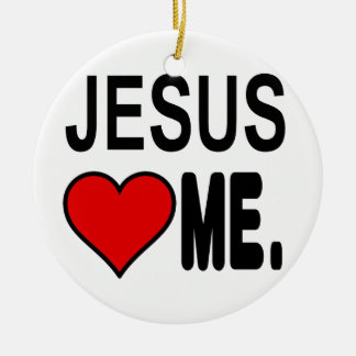 Jezus houdt van mij Jezus geschenken Keramisch Ornament
