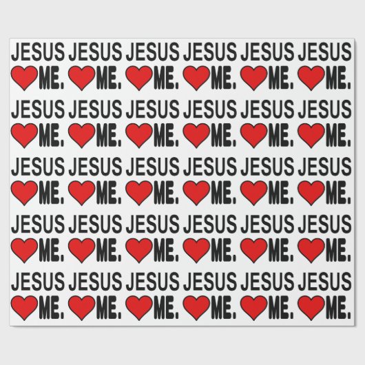 Jezus houdt van mij Jezus Gifts Cadeaupapier (Vlak)