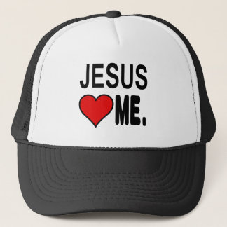 Jezus houdt van mij Jezus Gifts Trucker Pet
