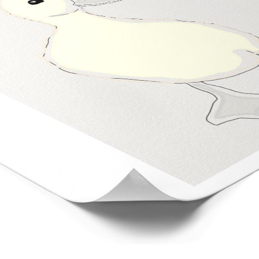 Jezus houdt van mij John 3:16 Baby Duck Poster (Hoek)