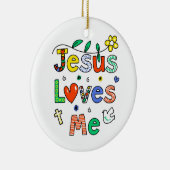 Jezus houdt van mij keramisch ornament (Rechts)