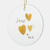 Jezus houdt van mij. Kerst ornament modern. (Links)