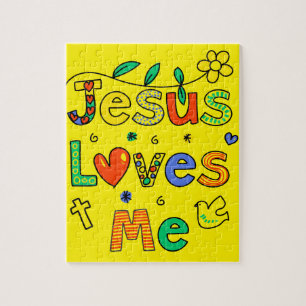 Jezus houdt van mij legpuzzel