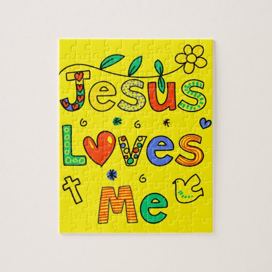 Jezus houdt van mij legpuzzel (Verticaal)