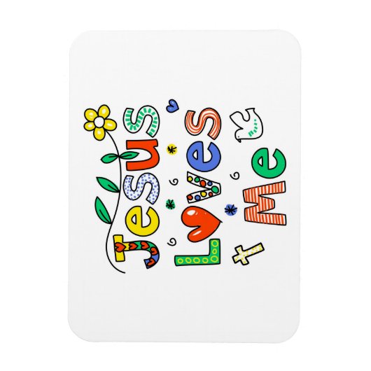 Jezus houdt van mij magneet (Verticaal)