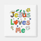 Jezus houdt van mij magneet (Voorkant)