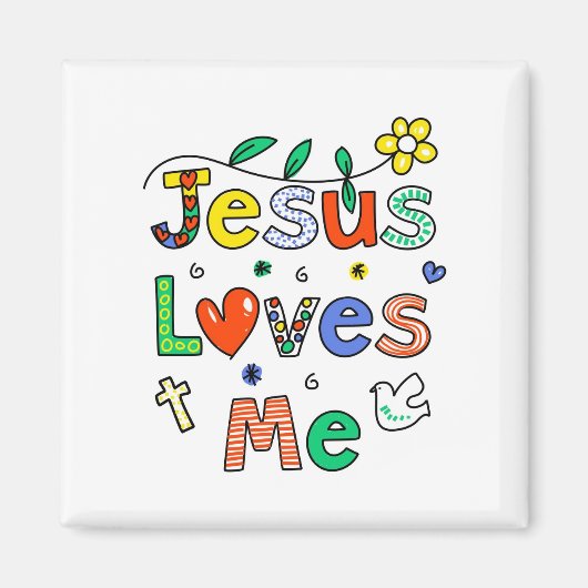 Jezus houdt van mij magneet (Voorkant)