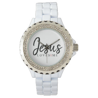 Jezus houdt van mij met rood hart | horloge