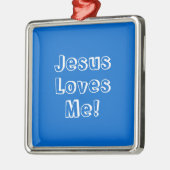 Jezus, houdt van mij! metalen ornament (Links)