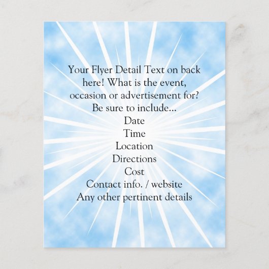 Jezus houdt van mij, pastel Waterverf Flyer (Achterkant)