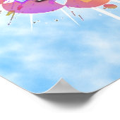 Jezus houdt van mij, pastel Waterverf Poster (Hoek)