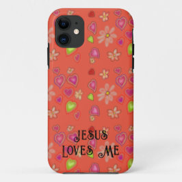 "Jezus houdt van mij" Peach Case-Mate iPhone Case