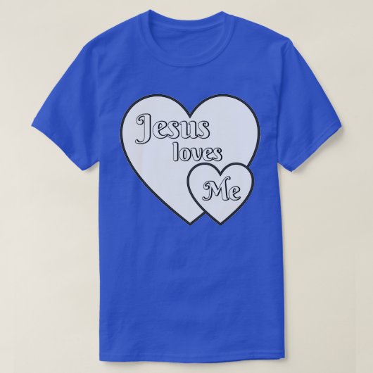 Jezus houdt van mij, perfecte Jezus Christus 1 T-shirt (Design voorkant)