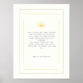 Jezus houdt van mij. poster