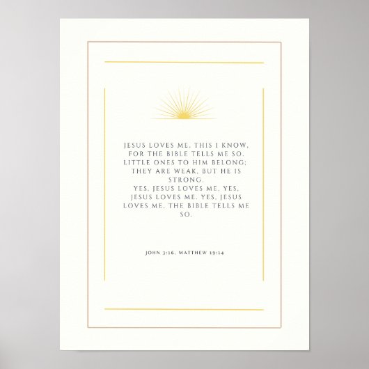 Jezus houdt van mij. poster (Voorkant)