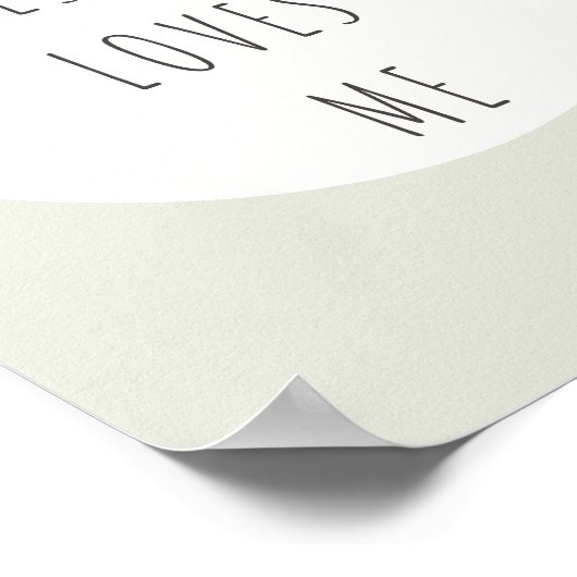 Jezus houdt van mij. Poster & Prints (Hoek)