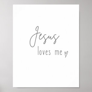Jezus houdt van mij. Prints & Posters