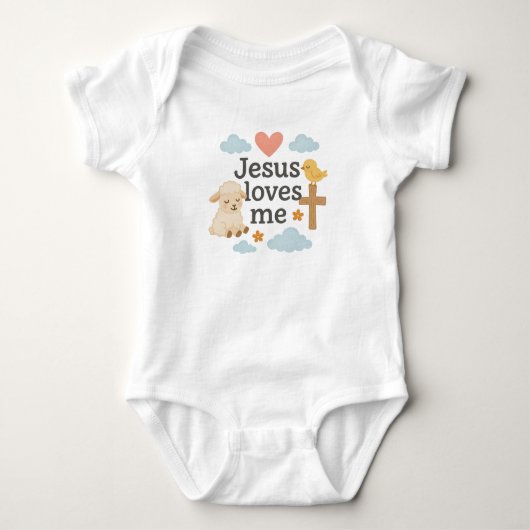 Jezus houdt van mij romper (Voorkant)