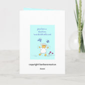 Jezus houdt van mij, schaap, wenskaart kaart (Achterkant)