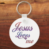 Jezus houdt van mij sleutelhanger (Voorkant)