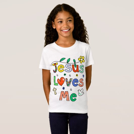 Jezus houdt van mij t-shirt (Voorkant volledig)
