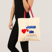 Jezus houdt van mij tote bag (Voorkant (product))