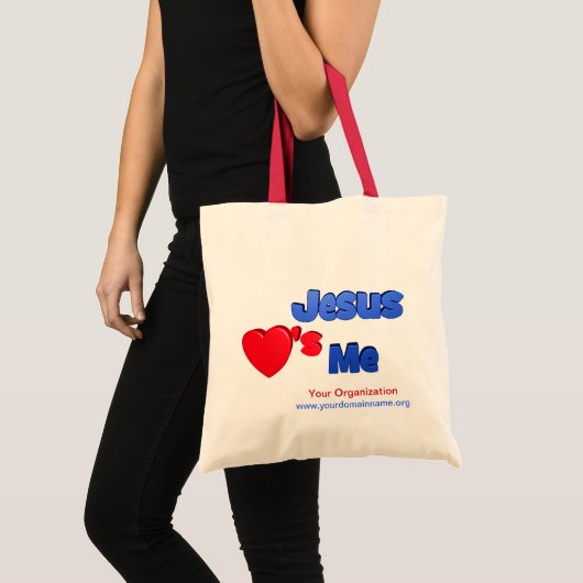 Jezus houdt van mij tote bag (Voorkant (product))