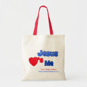 Jezus houdt van mij tote bag (Voorkant)
