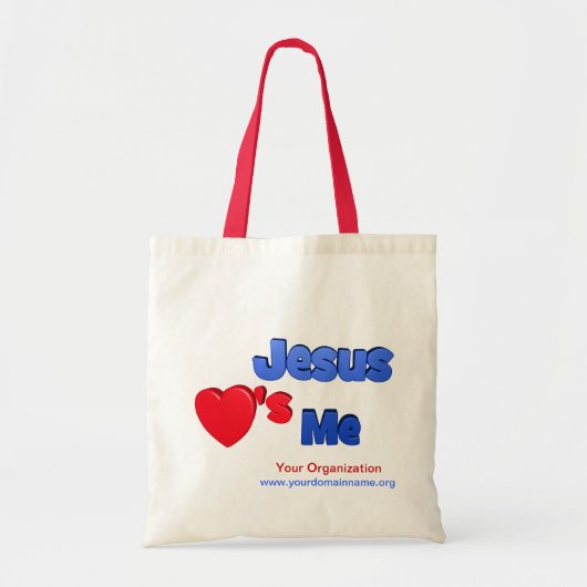 Jezus houdt van mij tote bag (Voorkant)